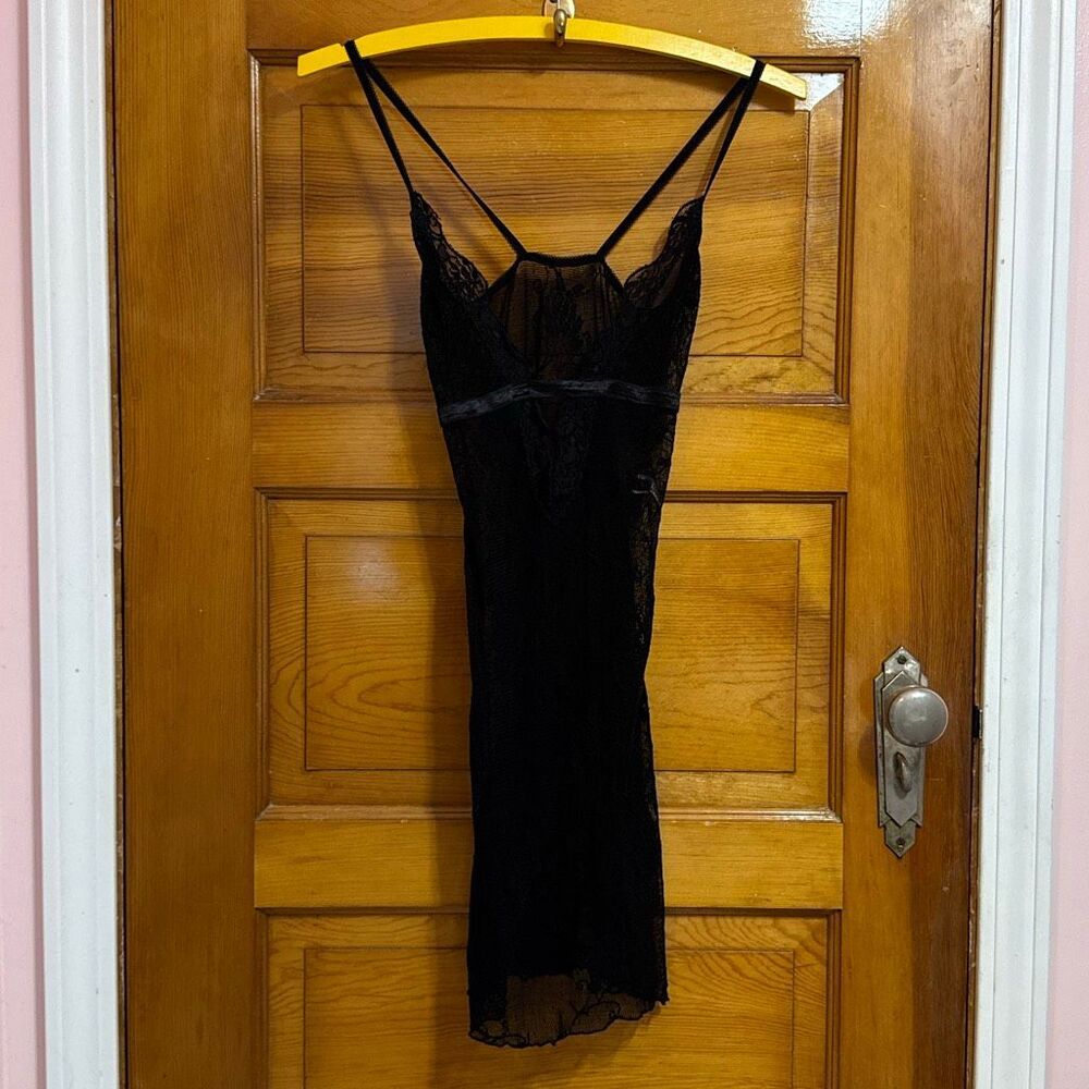 Leg Avenue Black Nylon Lace Camisole Women’s US One Size